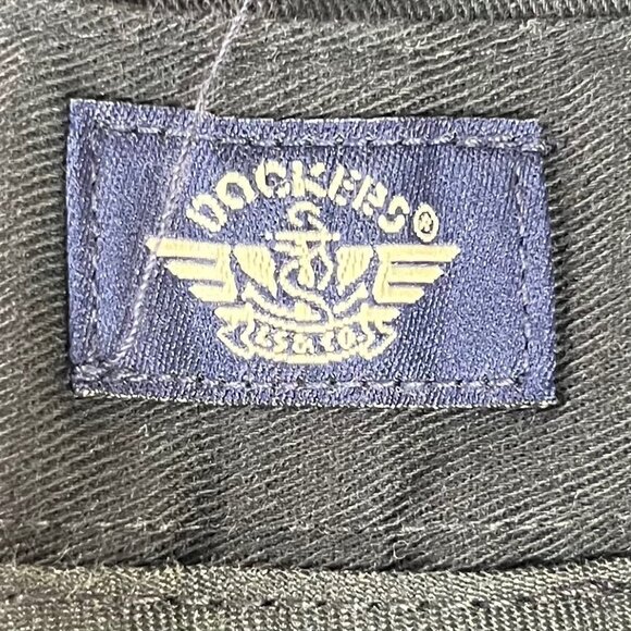 Dockers Pants Womens 24W Short Black New Flat Front Khakis Straight Leg - Picture 6 of 10